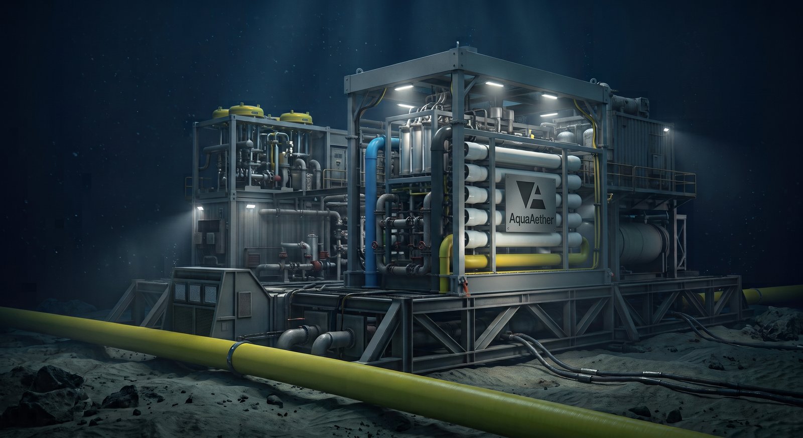 Subsea desalination plant on the ocean floor
